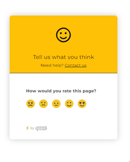 page rating survey